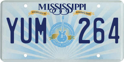 MS license plate YUM264