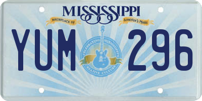 MS license plate YUM296