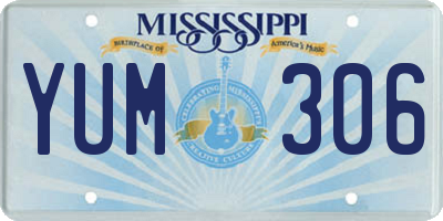 MS license plate YUM306