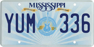 MS license plate YUM336