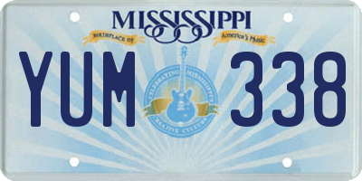 MS license plate YUM338