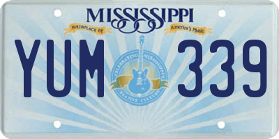 MS license plate YUM339
