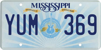 MS license plate YUM369