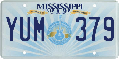 MS license plate YUM379