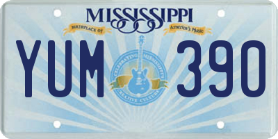 MS license plate YUM390