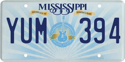MS license plate YUM394