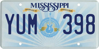 MS license plate YUM398