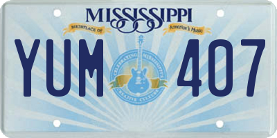 MS license plate YUM407