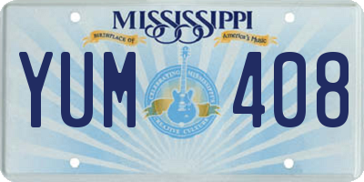 MS license plate YUM408