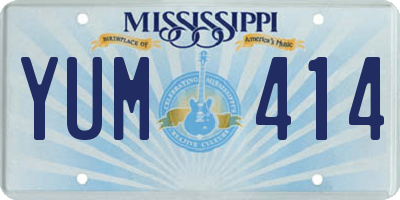 MS license plate YUM414
