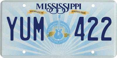MS license plate YUM422