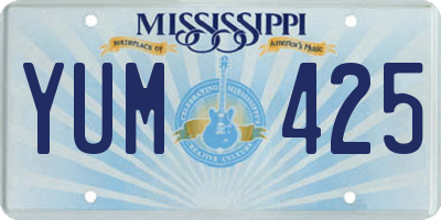 MS license plate YUM425
