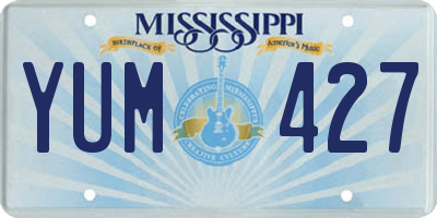 MS license plate YUM427
