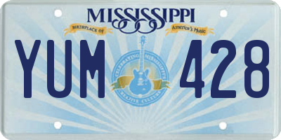 MS license plate YUM428