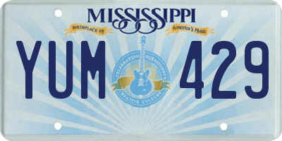 MS license plate YUM429