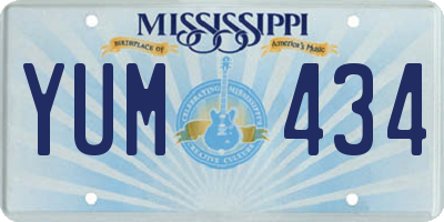 MS license plate YUM434