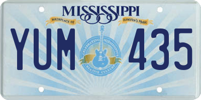MS license plate YUM435