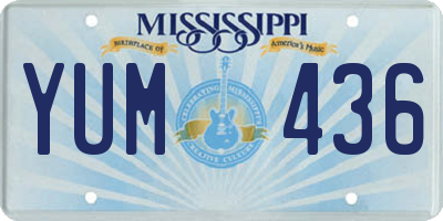 MS license plate YUM436