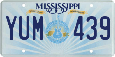 MS license plate YUM439
