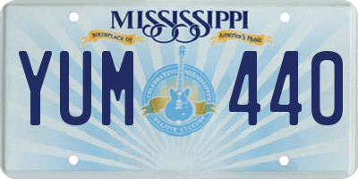 MS license plate YUM440