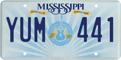 MS license plate YUM441