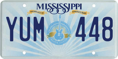 MS license plate YUM448