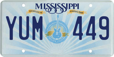 MS license plate YUM449