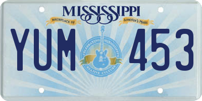 MS license plate YUM453