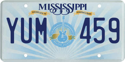 MS license plate YUM459