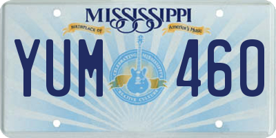 MS license plate YUM460