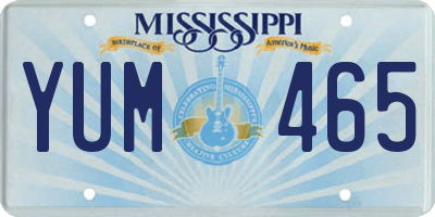 MS license plate YUM465