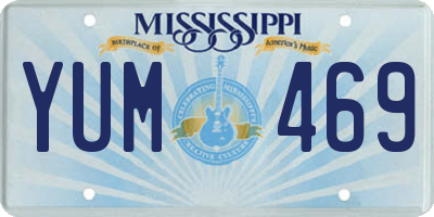 MS license plate YUM469