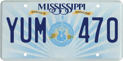MS license plate YUM470