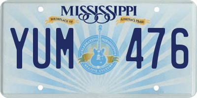 MS license plate YUM476