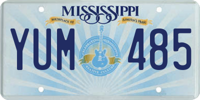 MS license plate YUM485