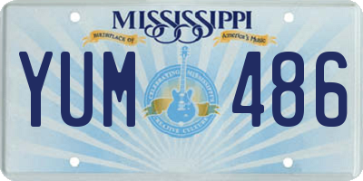 MS license plate YUM486