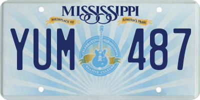 MS license plate YUM487