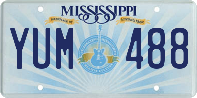 MS license plate YUM488