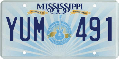 MS license plate YUM491