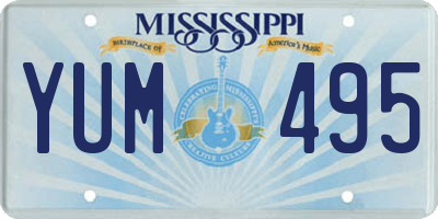 MS license plate YUM495