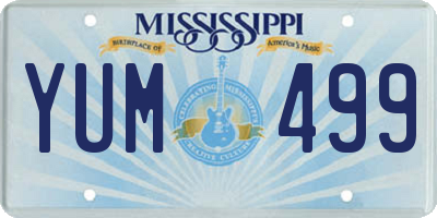 MS license plate YUM499