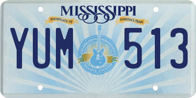 MS license plate YUM513
