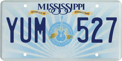 MS license plate YUM527