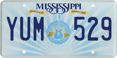 MS license plate YUM529