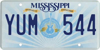 MS license plate YUM544