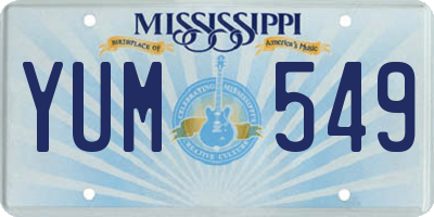 MS license plate YUM549