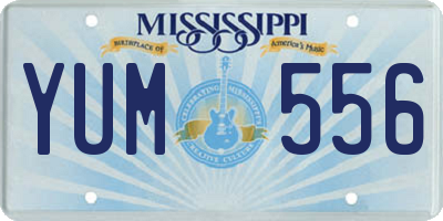 MS license plate YUM556