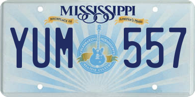 MS license plate YUM557