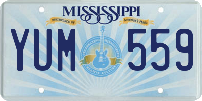MS license plate YUM559