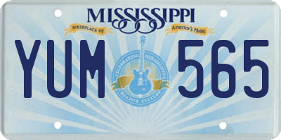 MS license plate YUM565